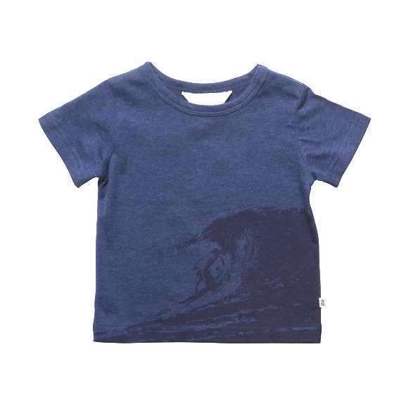 Bebe Navy Blue Tee shirt With Surfer