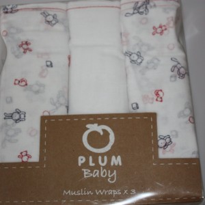 Plum Baby Muslin Wraps