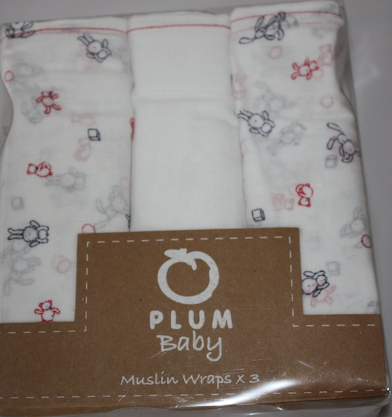 Plum Baby Muslin Wraps