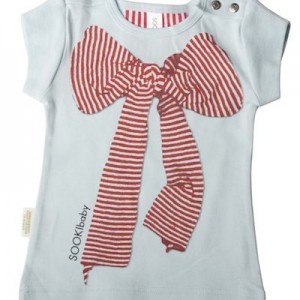 Sooki Baby Pale Green T-shirt With Large Bow