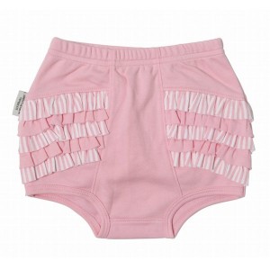 Sooki Baby Pink and White Striped Nappy Pants