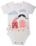 Sooki Baby White Clouds Snapsuit