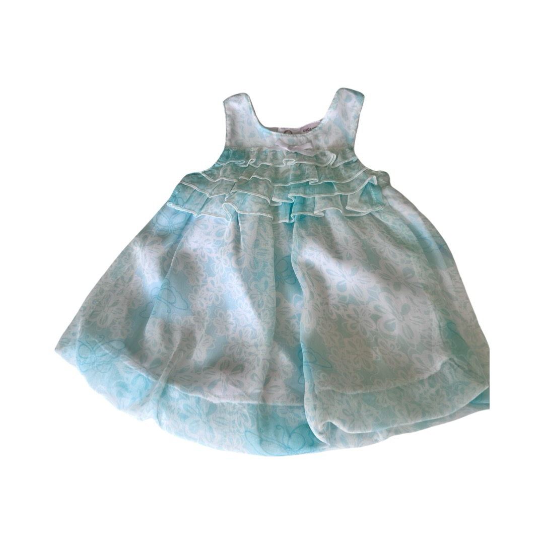 Cutie Pie Aqua Snapsuit Dress