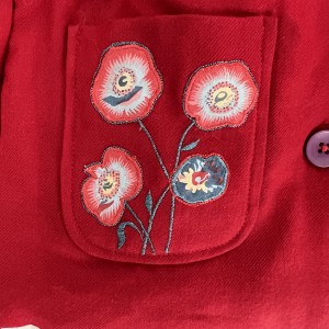 Eternal Creation poppy wool coat with quilted lining5