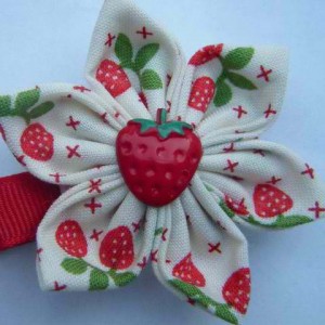 Maisie May Kimono hair clip - strawberry