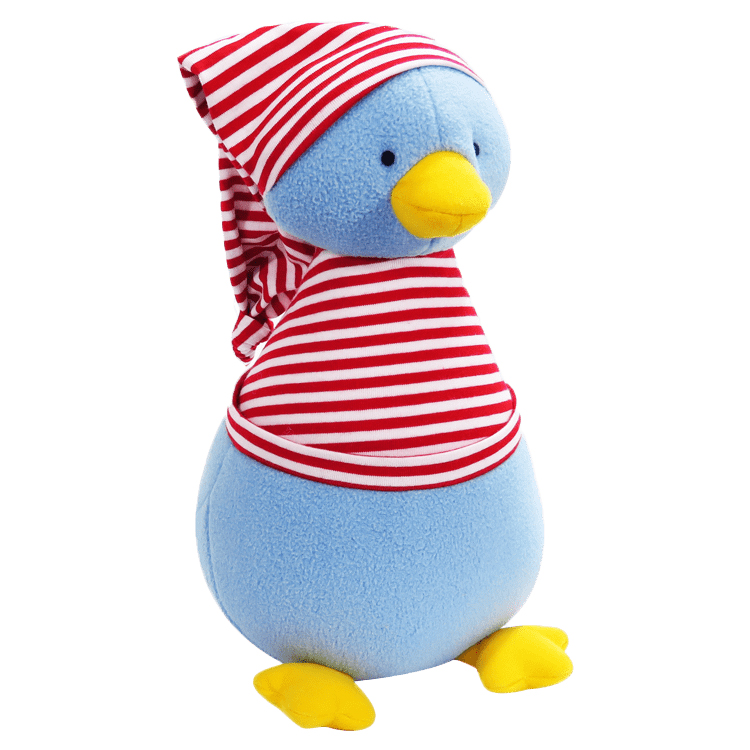 Kate Finn: Fleece Penguin Red Stripe T-Shirt Soft Toy